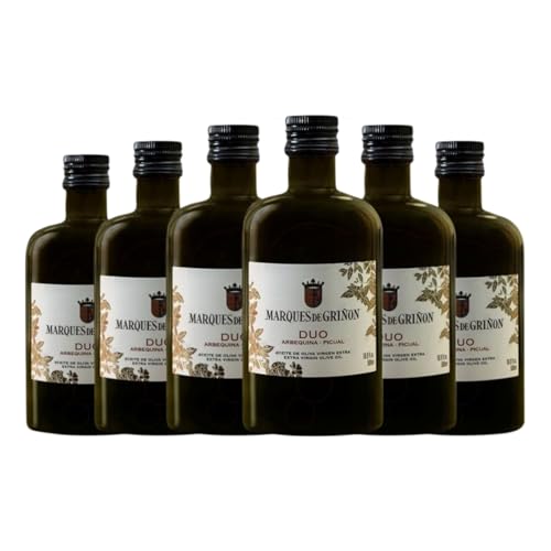 Olivenöl Marqués de Griñón Oli Dúo Picual y Arbequina Medium Flasche 50 cl (Karton mit 6 Medium Flasche von 50 cl) von Pagos Marqués de Griñón