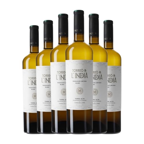 Pagos de Hí"bera Torreó de l'Indià Blanc Grenache Weiß Terra Alta 75 cl Weißwein (Karton mit 6 Flaschen von 75 cl) von Pagos de Hí"bera