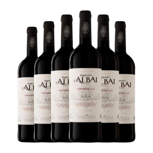 Pagos del Rey Castillo de Albai Tempranillo Rioja 75 cl Rotwein (Karton mit 6 Flaschen von 75 cl) von Pagos del Rey