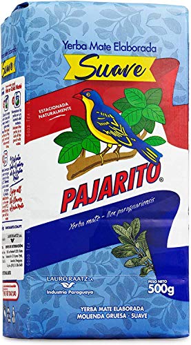 Pajarito Suave-Soft Yerba Mate aus Paraguay Grob zermahlene Blätter und Stängeln (500 g) von Pajarito