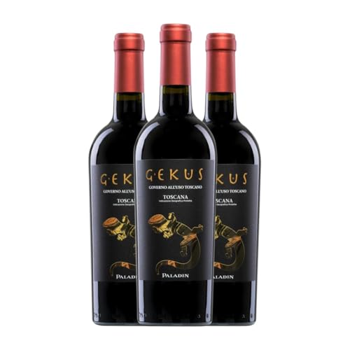 Paladin Gekus Governo All'Uso Toscana 75 cl Rotwein (Karton mit 3 Flaschen von 75 cl) von Paladin