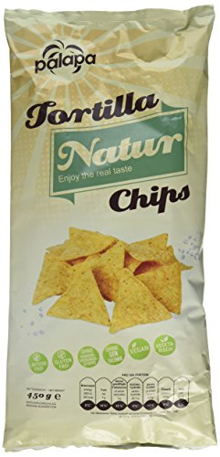 Palapa Tortilla Chips natur | 450 gr | Mexikanischen Küche | Ohne Konservierungsstoffe | Hervorragender Geschmack | Vegan | Glutenfrei von Palapa