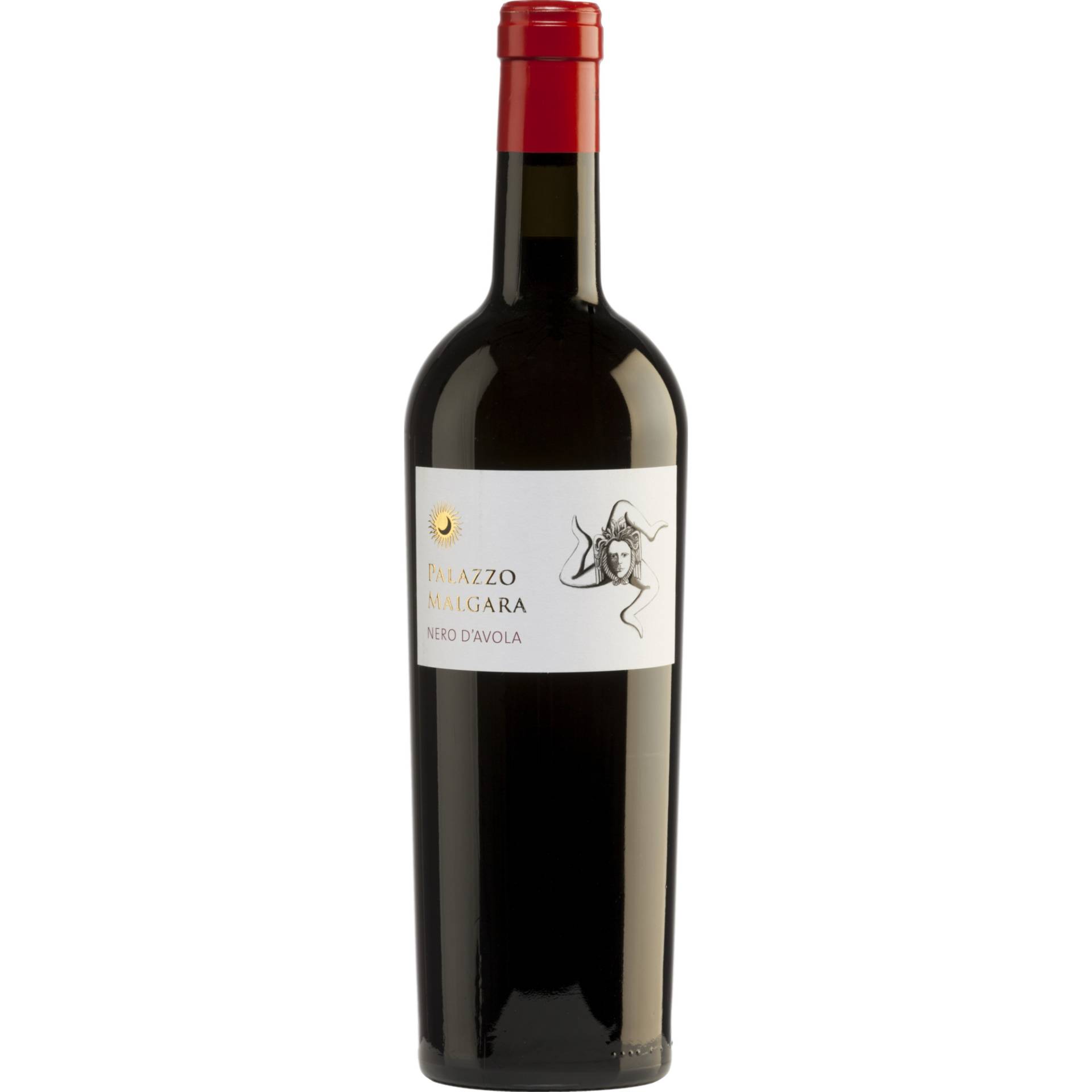 Malgara Nero d' Avola, Terre Siciliane IGT, Sizilien, 2022, Rotwein von Palazzo Malgara - Laubengasse 11, 39044 Neumarkt (Vertrieb Castelfeder), Italien