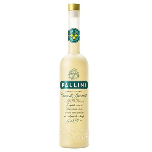 Pallini Cream Limoncello | Italienischer Creme-Zitronenlikör mit Zitronen von der Amalfiküste | Frisch und aromatisch | Vegan | 500 ml | 15% vol. von Pallini