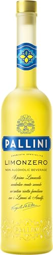 Pallini Limonzero | Alkoholfreie Alternative zu italienischen Zitronenlikör | Mit Zitronen von der Amalfiküste | Frisch und aromatisch | 500 ml | 0,0% vol. von Pallini