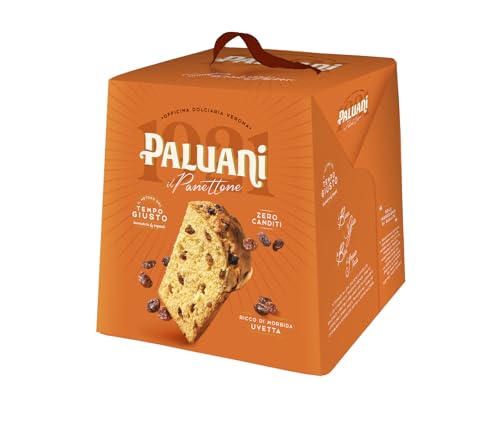 Paluani Panettone Soffice Zero Canditi 'Panettone Classico' nur mit Rosinen klassischer Panettone, 1000 g von Paluani