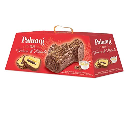 Paluani Tronco di Natale mit Haselnusscreme und Vanillesoße 750g von Paluani