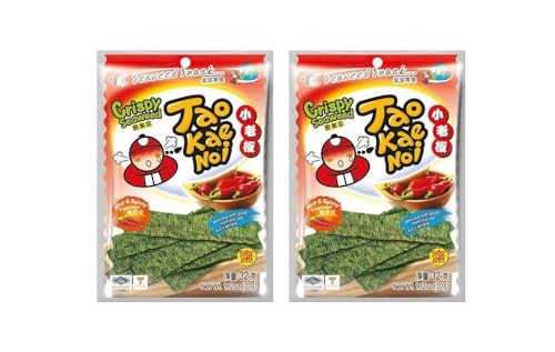 36g Seetang Snack HOT & SPICY Pamai Pai® Doppelpack: 2 x 36g knusprige Algen Tae Kae Noi von Pamai Pai