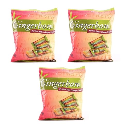 Ingwer Bonbon Pamai Pai® Dreierpack: 3 x 125g Gingerbon Ingwerbonbons Kaubonbon von Pamai Pai