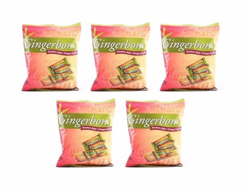 Ingwer Bonbon Pamai Pai® Fünferpack: 5 x 125g Gingerbon Ingwerbonbons Kaubonbon von Pamai Pai