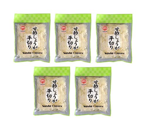 Pamai Pai® Bigpack: 5 x 120g Eingelegter Sushi Ingwer Weiß Amazu Shoga - 60g Abtropfgewicht von Pamai Pai