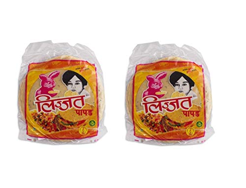 Pamai Pai® Doppelpack: 2 x 200g Indische Papadam Fladen Schwarzer Pfeffer Linsenmehl Pfeffer Papad von Pamai Pai