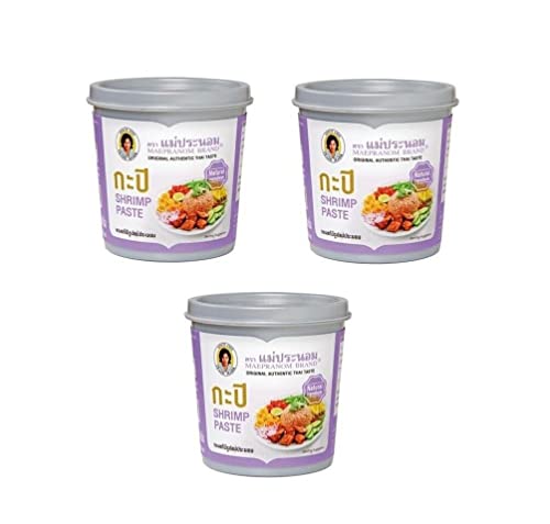 Pamai Pai® Dreierpack: 3 x 350g Garnelenpaste Shrimppaste Garnelen Paste Mae Praenom Shrimp von Pamai Pai