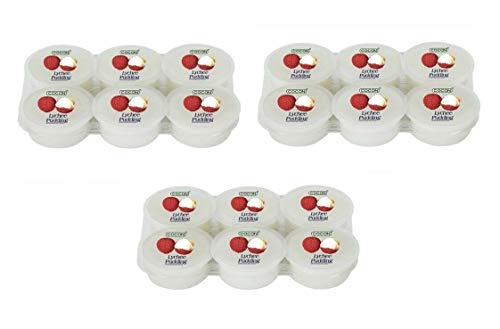 Pamai Pai® Dreierpack: 3 x 480g Litschi Dessert Nata de Coco Kokosnuss Gel Lychee von Pamai Pai