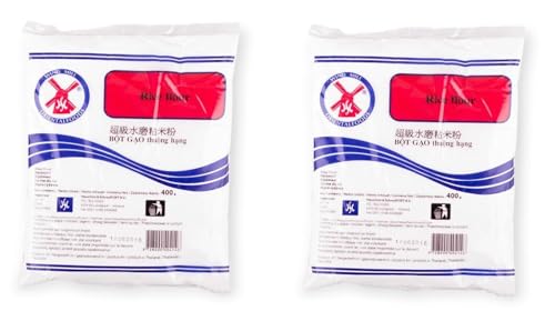 Reismehl Pamai Pai® Doppelpack: 2 x 400g Rice Flour Reis Mehl Thailand glutenfrei Wind Mill von Pamai Pai