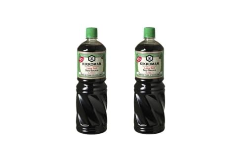 Sojasauce WENIGER SALZ Pamai Pai® Doppelpack: 2 x 1 L Großflasche Less Salt GRÜN von Pamai Pai