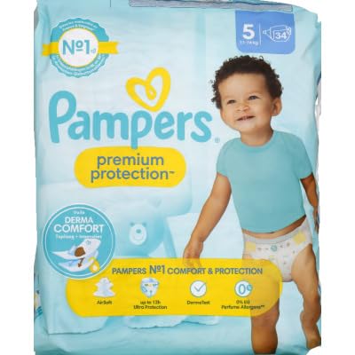 Pampers Windeln T5 – Packung mit 34 Windeln von Pampers