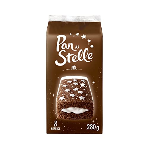 Pan di Stelle Merendine Trancini con Pan di Spagna al Cacao e Crema al Latte, Ideali per la Merenda, Confezione con 8 Merende, 280 g von Pan di Stelle