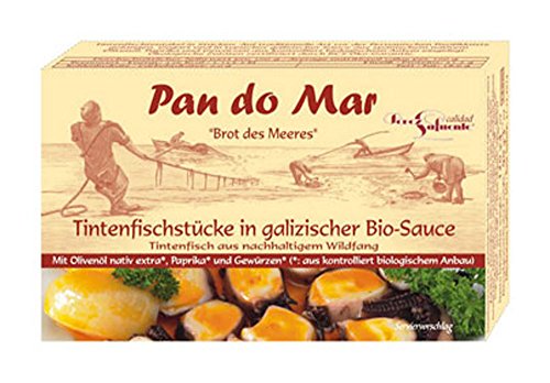 10er-VE Tintenfischstücke in galizischer Bio Soße 120g Pan do Mar von Pan do Mar