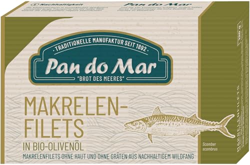 Pan do Mar Makrelenfilets in Bio Olivenöl extra nativ (2 x 120 gr) von Pan do Mar