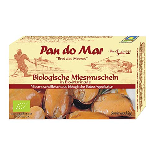 Pan do Mar Miesmuscheln in Bio-Marinade (6 x 115 gr) von Pan do Mar