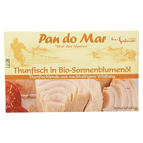 Pan do Mar Thunfisch in Bio-Sonnenblumenöl, 120 g von Pan do Mar