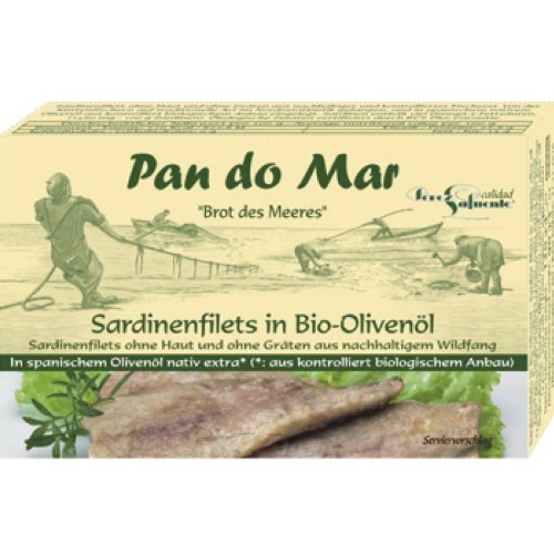 Sardinenfilets in Bio-Olivenöl von Pan do Mar