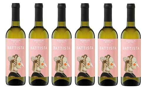 6x 0,75l - Pandolfa - Battista - Chardonnay - Rubicone I.G.P. - Emilia-Romagna- Italien - Weißwein trocken von Pandolfa