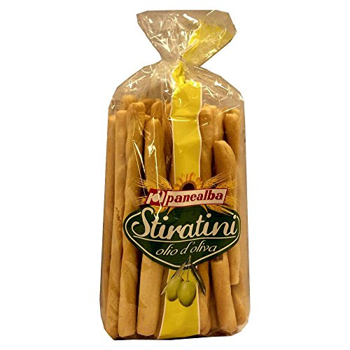 Panealba Stiratini olio d'oliva 250g Beutel (Brotstangen mit Olivenöl) von Panealba