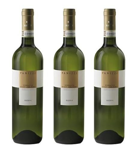 3x 0,75l - 2019er - Panizzi - Vernaccia di San Gimignano Riserva D.O.C.G. - Toscana - Italien - Weißwein trocken von Panizzi