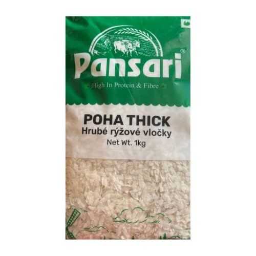 Pansari Poha/Powa/Flacher Reis - Dick (1Kg) von Pansari