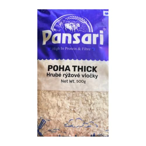 Pansari Poha/Powa/Flacher Reis - dick (500g) von Pansari