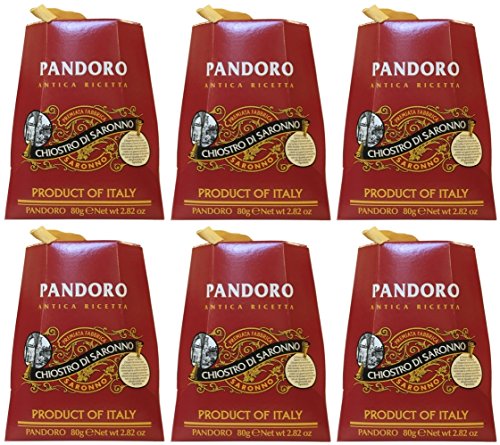 Pandoro "Chiostro di Saronno" - Pandorini classici - Mini Italienischer Weihnachtskuchen - (6 X 80g) - Weihnachtspräsent von Paolo Lazzaroni & Figli spa,Italien