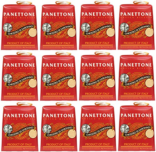 Panettone "Chiostro di Saronno" - Panettoncini classici - Mini Italienischer Weihnachtskuchen - (12 X 100g) - Weihnachtspräsent von Paolo Lazzaroni & Figli spa,Italien