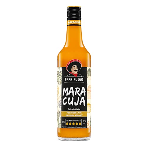 Papa Fuego Maracuja (1 x 0.7 l) | Fruchtiger Maracuja-Likör von Papa Fuego