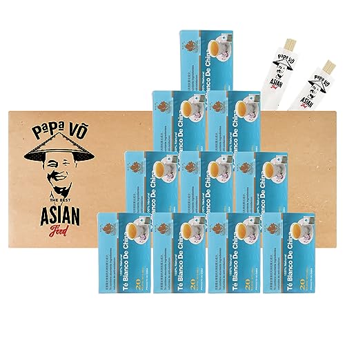 10er Pack (10 x30g(20Teebeutel)) Golden Sail White Tea + 2 Papa Vo Chopsticks von Papa Vo