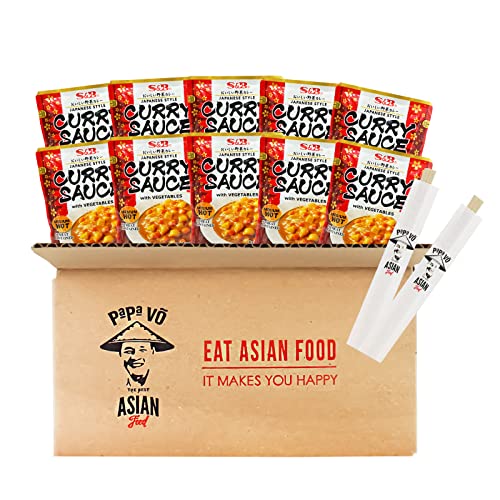 10er Pack (10x 210g) S&B Curry Sauce with Vegetables Medium Hot (Papa Vo®) von Papa Vo