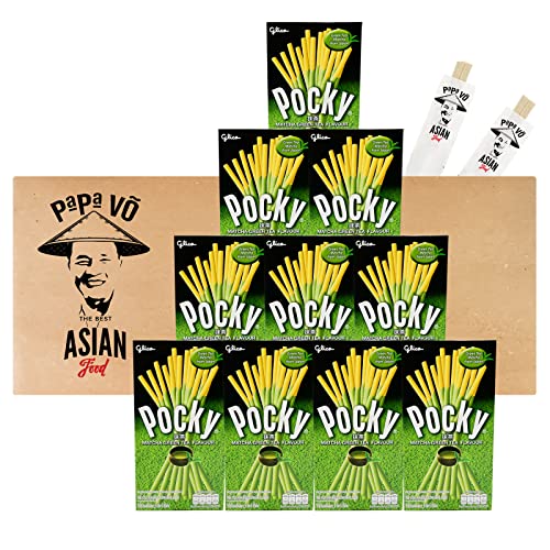 10er Pack (10x39g) Glico Matcha Pocky (Papa Vo®) von Papa Vo