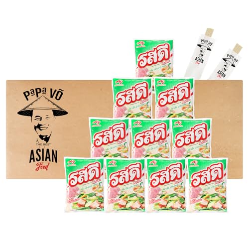 10er Pack (10x400g) RosDee Würzpulver Schwein Geschmack + 2 Papa Vo Chopsticks von Papa Vo