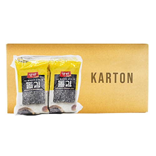 1Karton (24x28g) Dongwon Nori Seetang Snack getrocknet und gewürzt (Papa Vo) von Papa Vo