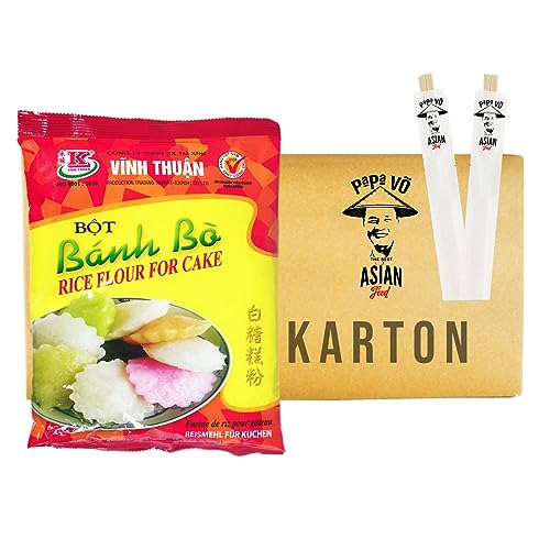 20er Pack (20x400g) Vinh Thuan Banh Bo Mehl (Mix for Honeycomb Cake) + 2 Papa Vo Chopsticks von Papa Vo