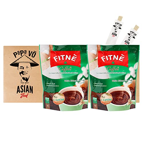 2er Pack (2x150g) Fitne Coffee 3in1 Instant Coffee White Kidney Bean Extract (Papa Vo®) von Papa Vo