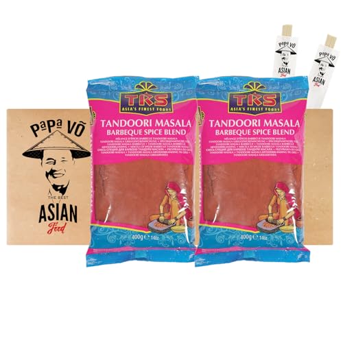 2er Pack (2x400g) TRS Tandoori Masala + 2 Papa Vo Chopsticks von Papa Vo