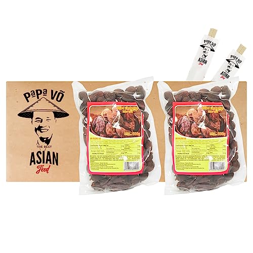 2er Pack (2x500g) HK Thao Qua Vietnamesischer schwarzer Kardamom + 2 Papa Vo Chopsticks von Papa Vo