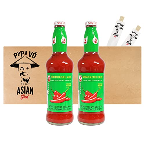 2er Pack (2x700ml) Cock Sriracha Chilli Sauce Medium (Papa Vo®) von Papa Vo