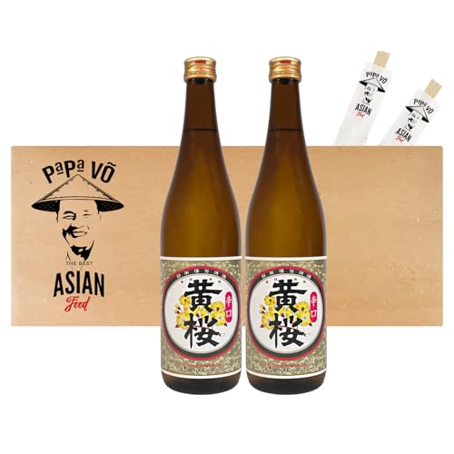 2er Pack (2x720ml) Kizakura Karakuchi Sake Super Dry + 2 Papa Vo Essstäbchen von Papa Vo