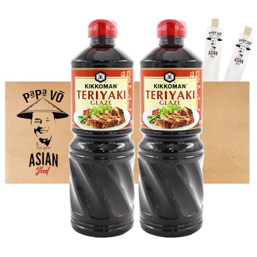 2er Pack (2x975ml) Teriyaki Sauce Glaze + 2 Papa Vo Essstäbchen von Papa Vo