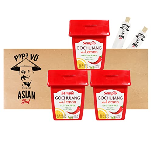 3er Pack (3x250g) Sempio Gochujang mit Lemon Glutenfrei, vegan (Papa Vo®) von Papa Vo