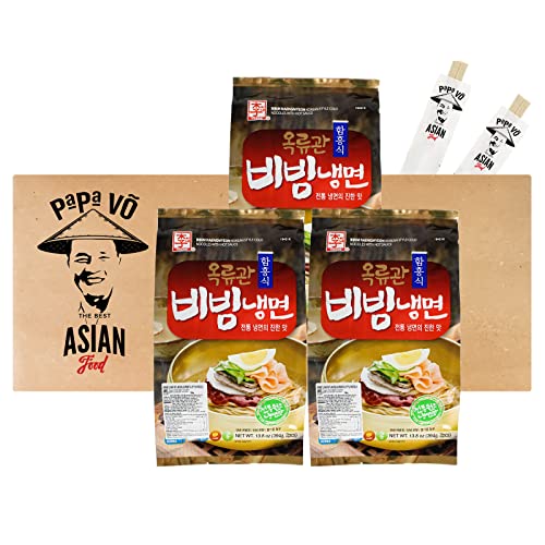 3er Pack (3x394g) Yissine Bibim Naengmyeon Kaltnudeln (Papa Vo®) von Papa Vo