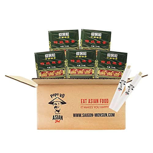 5er Pack (5x 250g) Greeting Pine Special Gunpowder Grüner Tee (Papa Vo®) von Papa Vo